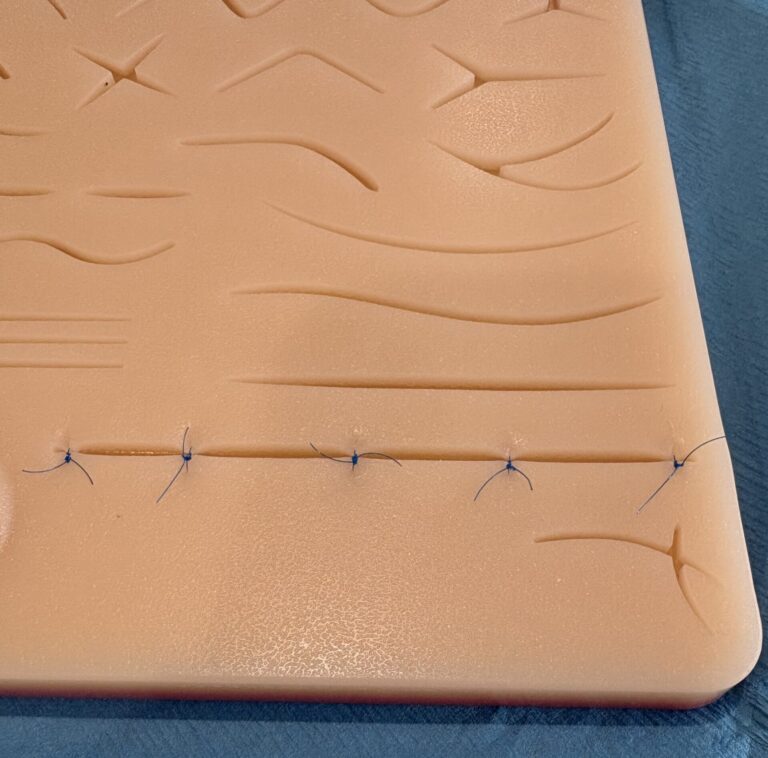 my first suturing